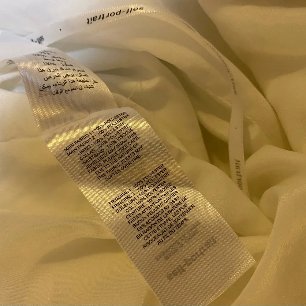 Self-Portrait Floral Lace Scallop Cape Jumpsuit size US 4 - Image 5