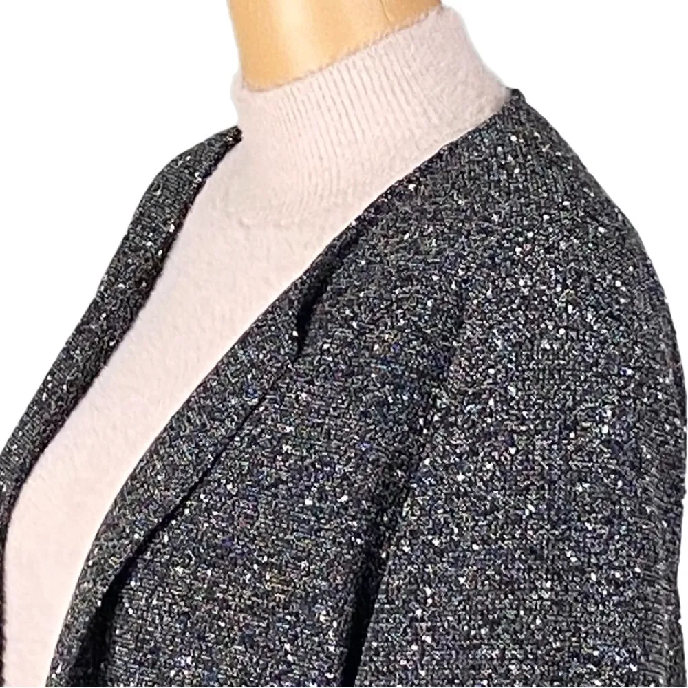 COLDWATER CREEK black and white, lightweight, textured open jacket. Size XL. EUC - Image 8