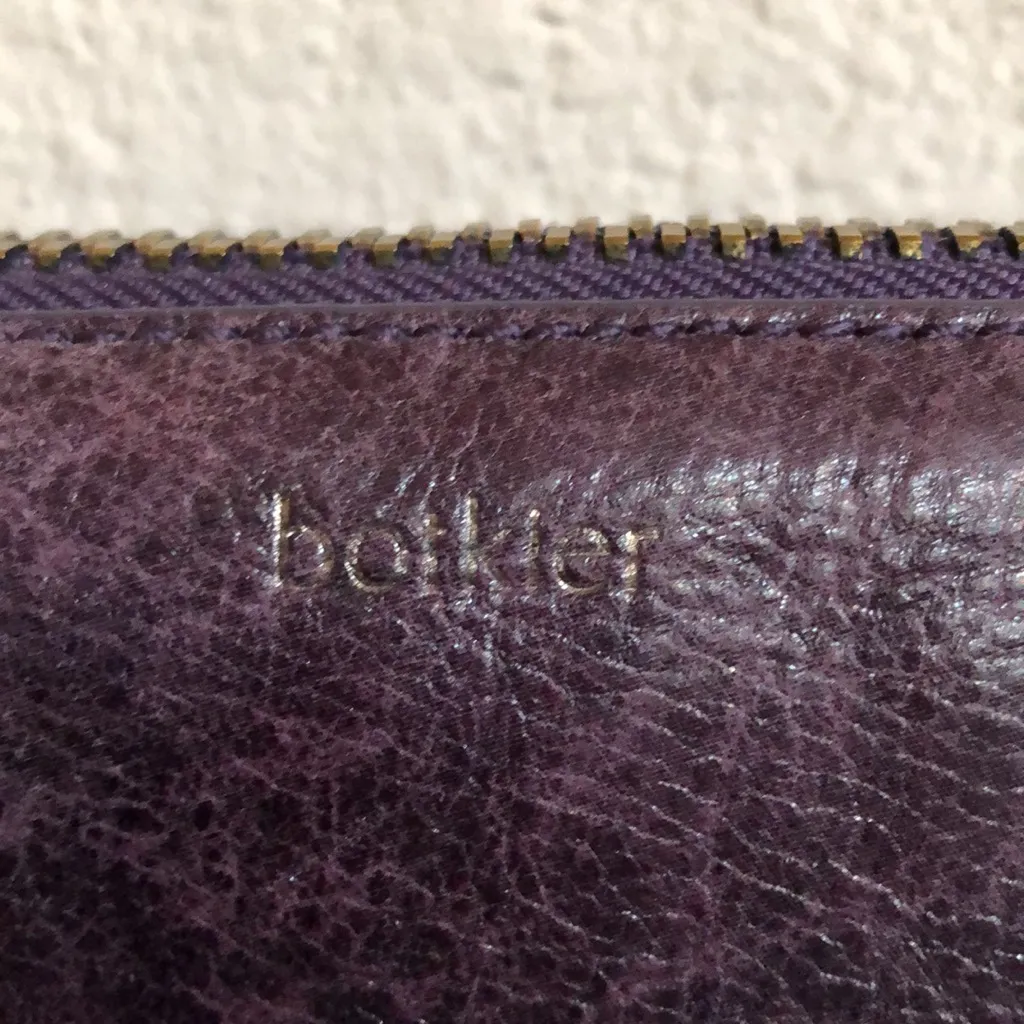Botkier plum purple crossbody bag  with zippers and‎ studs - Image 9
