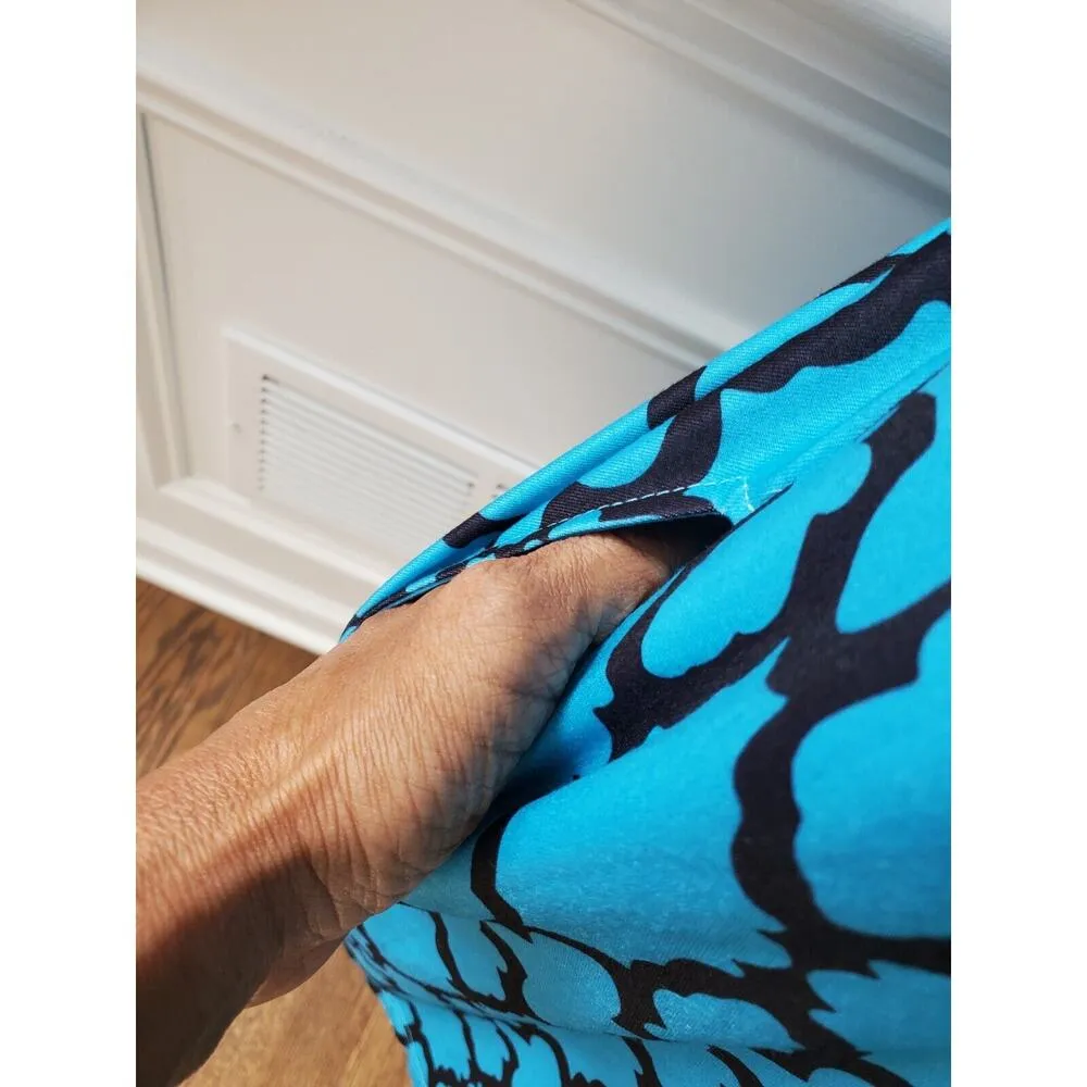 R&B Collection Women's Blue Polyester Short Sleeve Knee Length Dress Size 3X - Image 9