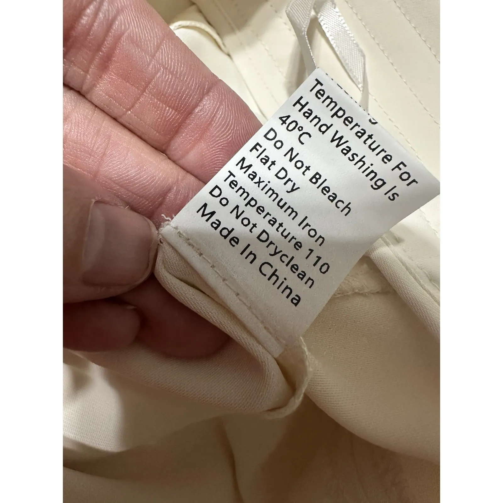 Commense Wrap Side Tie Cream Midi Skirt NWT Size M Size M - Image 11