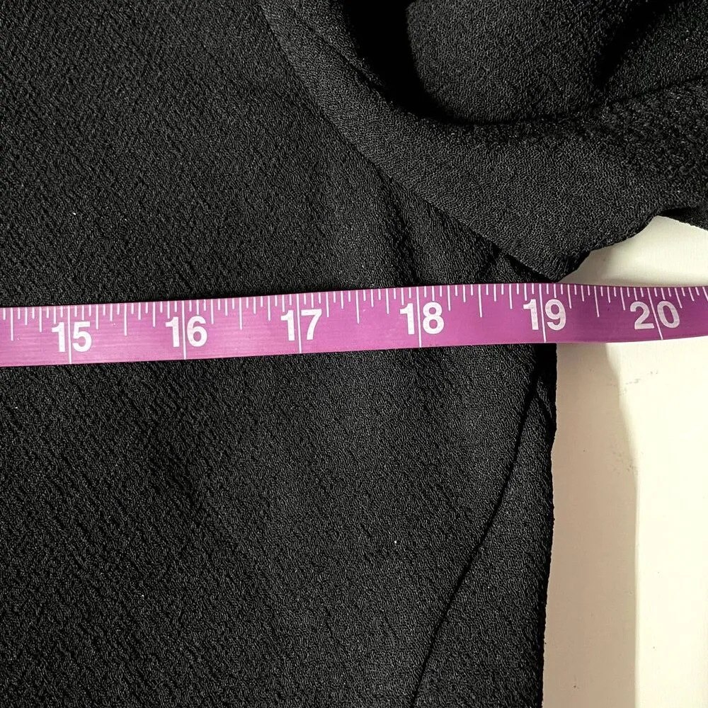 Sophie Rue Black Lightweight Open Front Blazer EUC Size M - Image 6