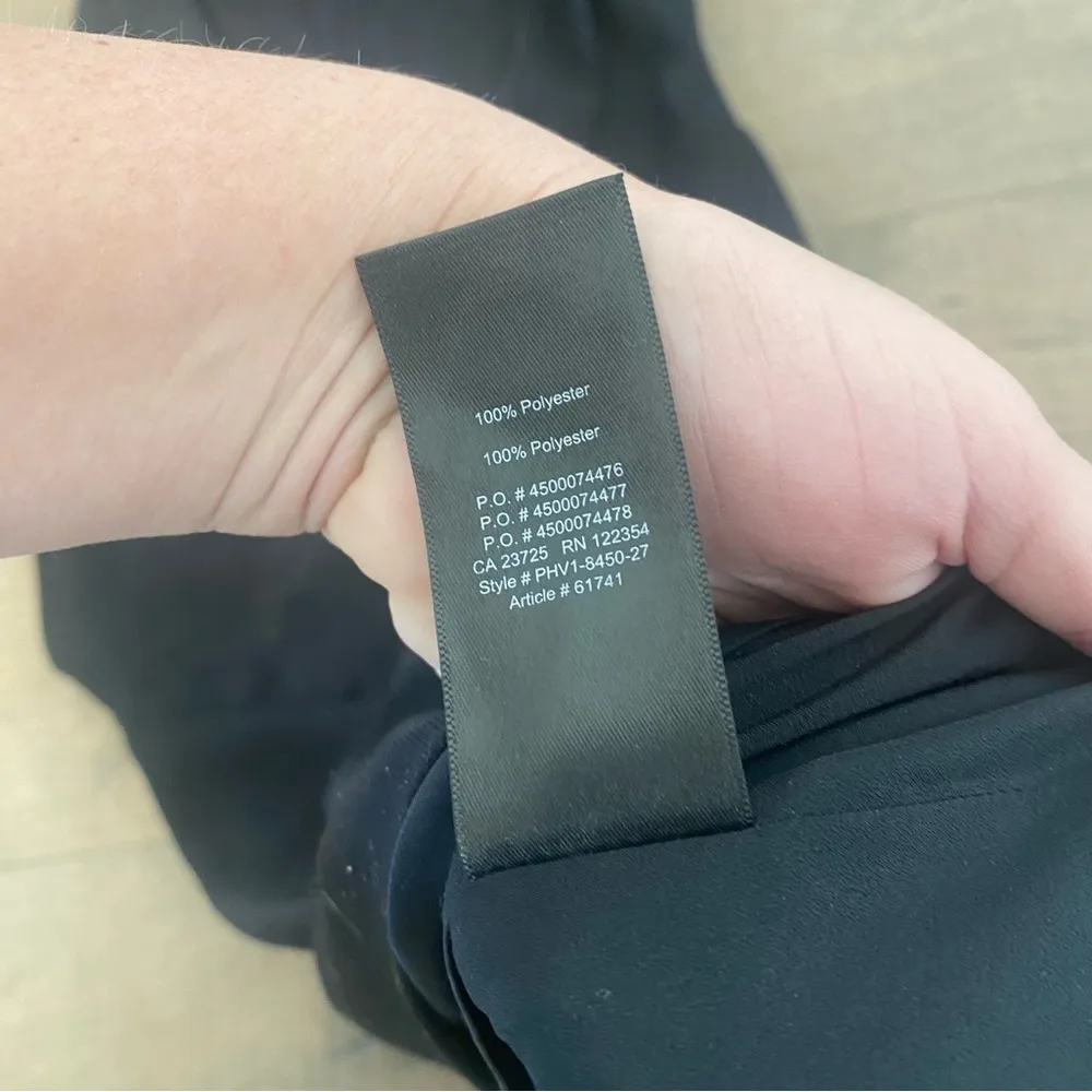 babaton aritzia black draped v-neck lbd mini dress - Image 4