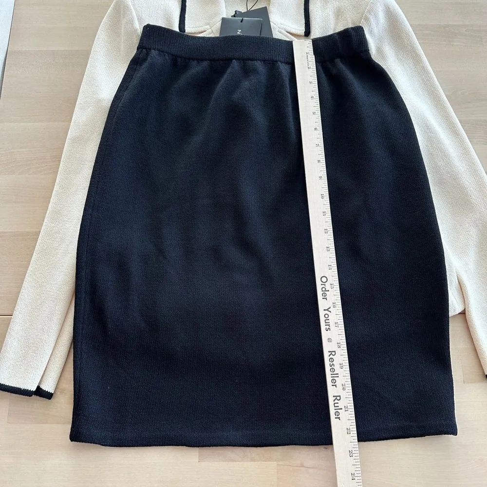 NEW St. John Collection Suit Womens 6/8 Santana Knit Jacket Skirt Blazer Set - Image 9
