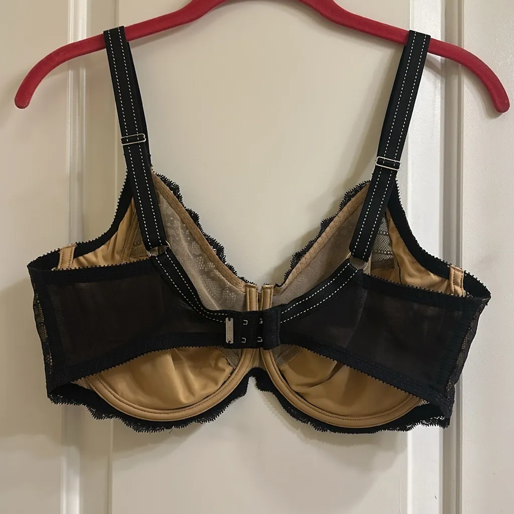 Chantelle Rive Gauche Full Coverage Unlined Bra 36DDD Black - Image 7