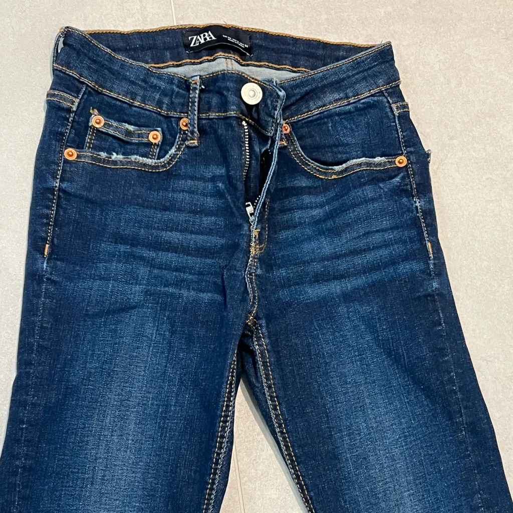 Zara women size USA 02 dark blue skinny high waist jeans brand new never used - Image 5