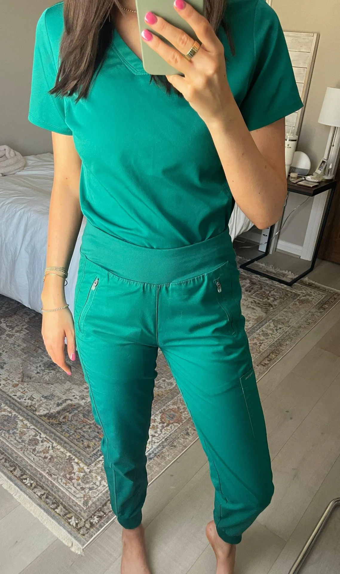 Hunter Helping Hands  Green Scrubs - Image 2