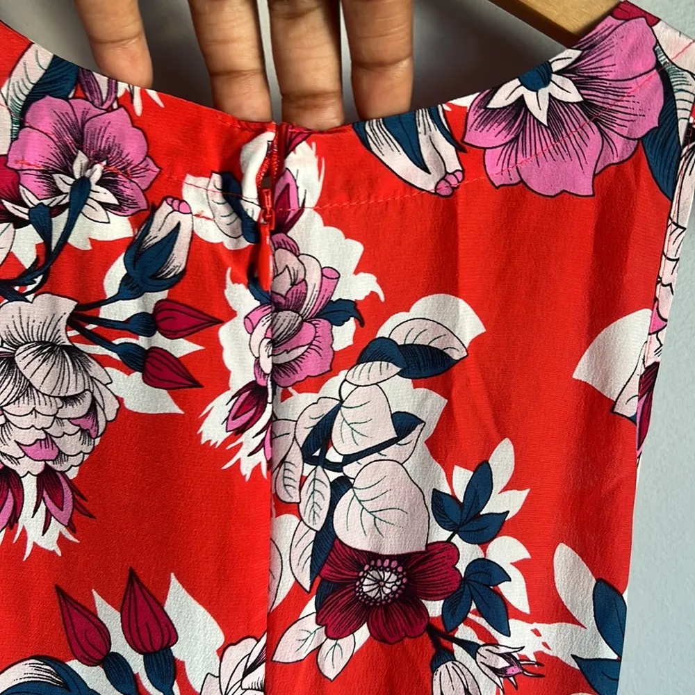 Yumi Kim - Red Floral Print Silk Jumpsuit - Image 7