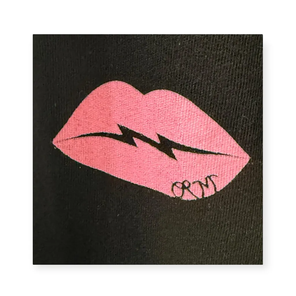 VHTF: new Lauren Moshi x Aqua ᨎ Mini Emoji Foil Graphic Tee T Shirt ᨎ Black ᨎ L - Image 6