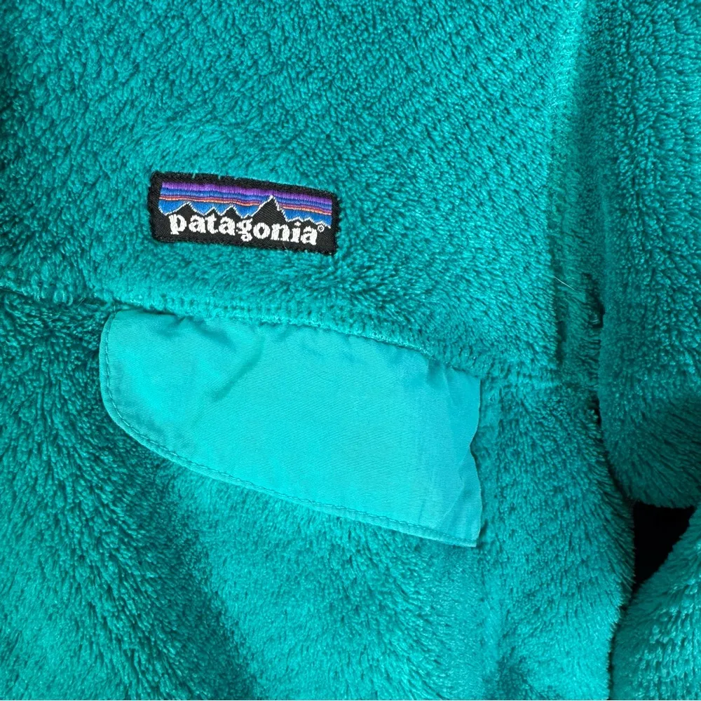 Patagonia Women’s Re-Tool Snap-T Fleece Pullover Aqua Blue Size XS - Image 8