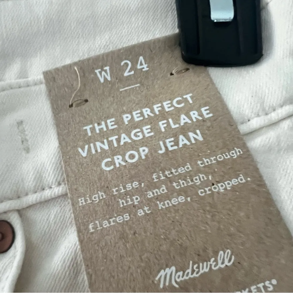 Madewell The Perfect Vintage Flare Crop in Vintage Canvas Size 24 NWT - Image 7