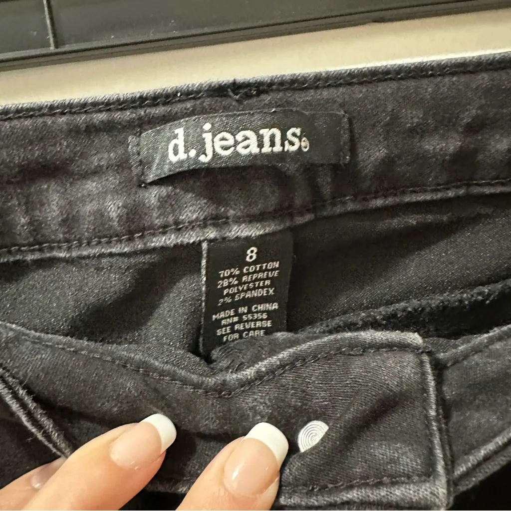 d. jeans Black Skinny Stretch Denim - Image 2