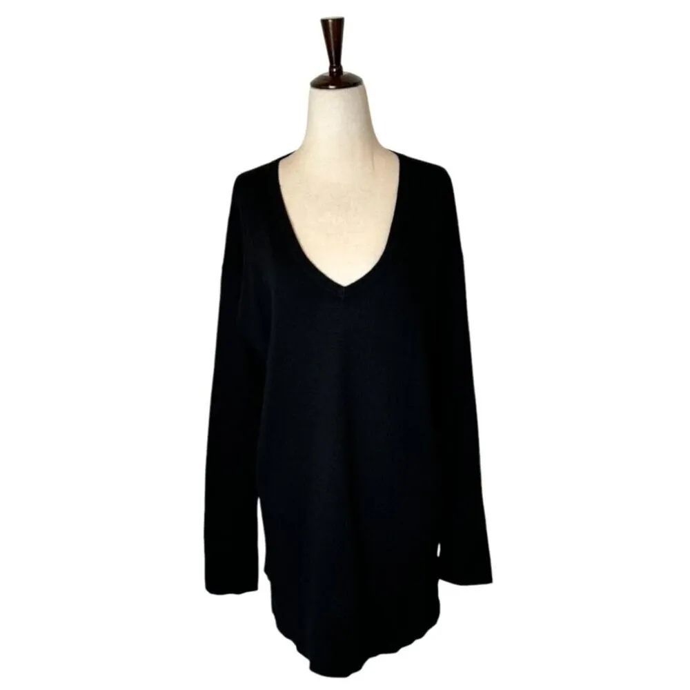 Pendleton Sweater Women Medium Black Merino‎ Wool Knit Lightweight Pullover - Image 2