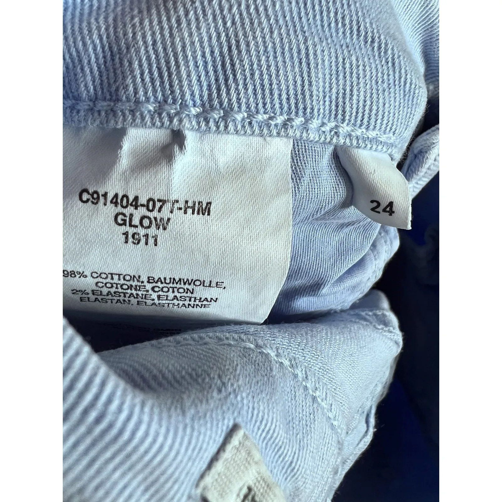 Closed Denim Glow Colored Denim Size 24 Straight Crop Jeans Blue - Image 7