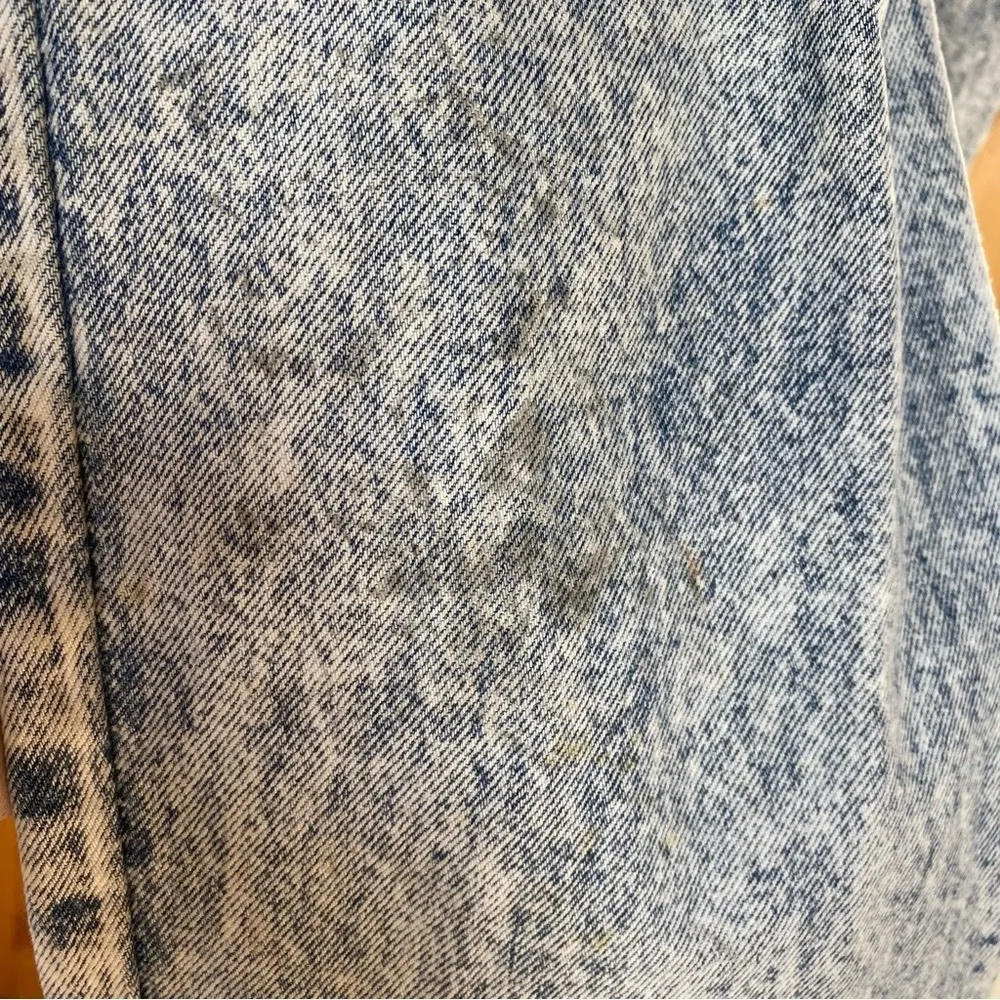 Vintage Levi's Acid Washed Orange Tab 550 Relaxed Taper Jeans Denim 36 X 32 - Image 10