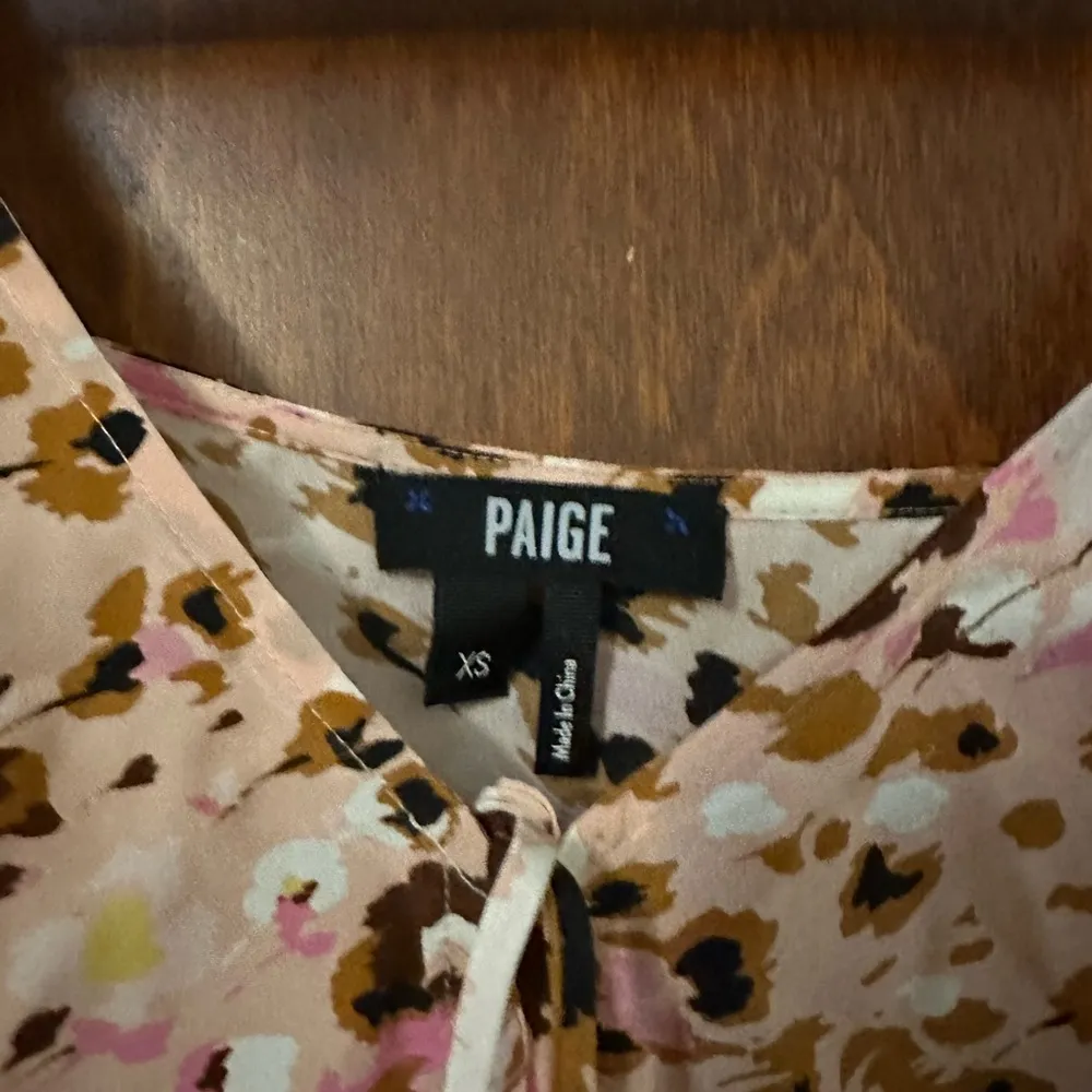 Paige Isela Floral Leopard Print Silk Camisole Size XS - Image 3