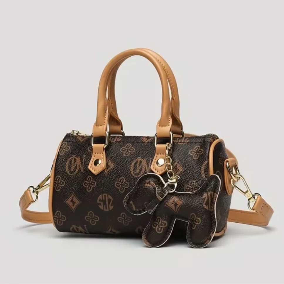 Unbranded Crossbody Bag with Puppy Charm & Golden - Image 8