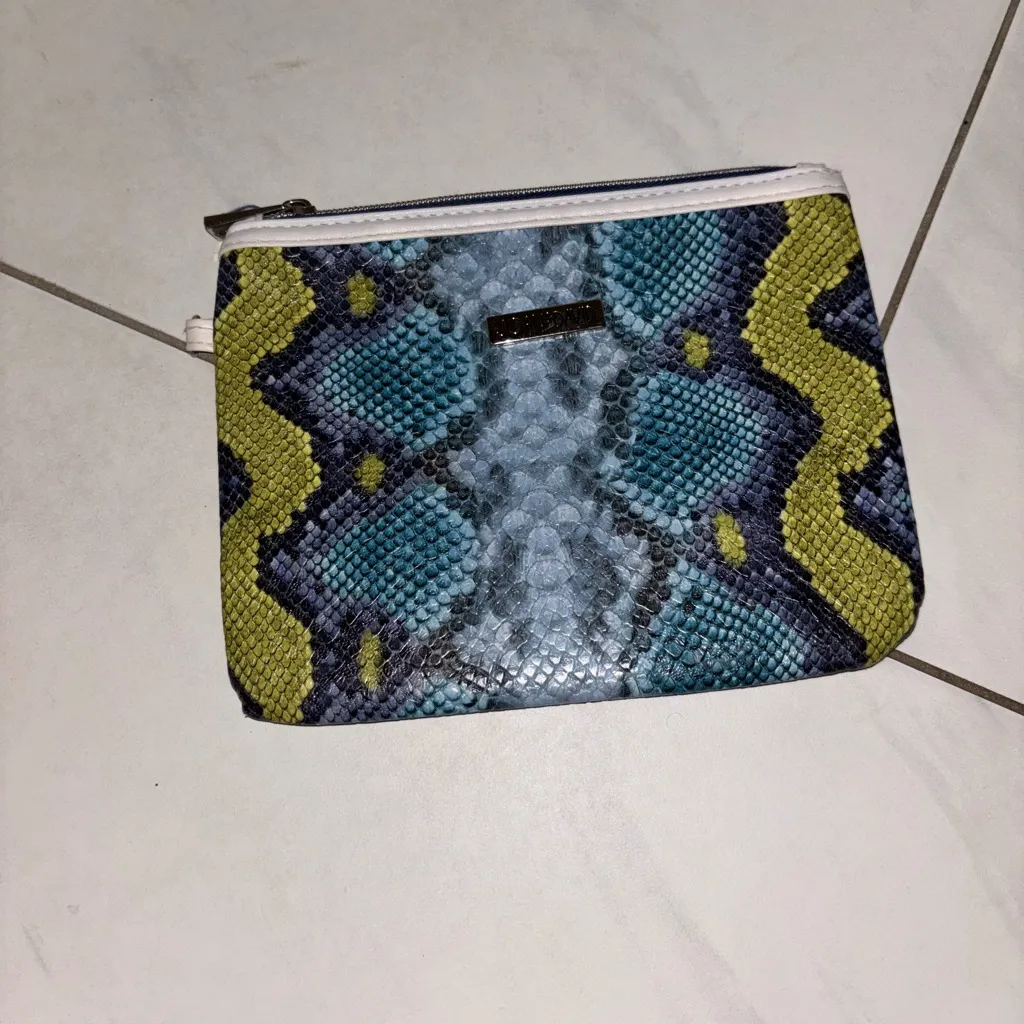 Joan & David  Multicolor Snake Print Cosmetic Bag Collection - Image 6