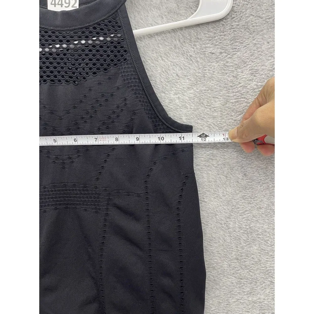Athleta Women's Athletic Tank Top Solid Black Size XS Sleeveless Fish Net - Image 10