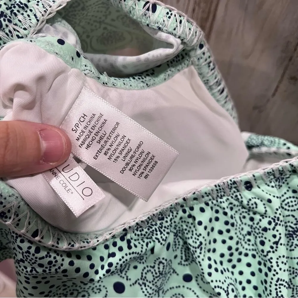 NWT Studio ANNE COLE Coachella Festival Lace-up Off The Shoulder Bikini Top - Image 9