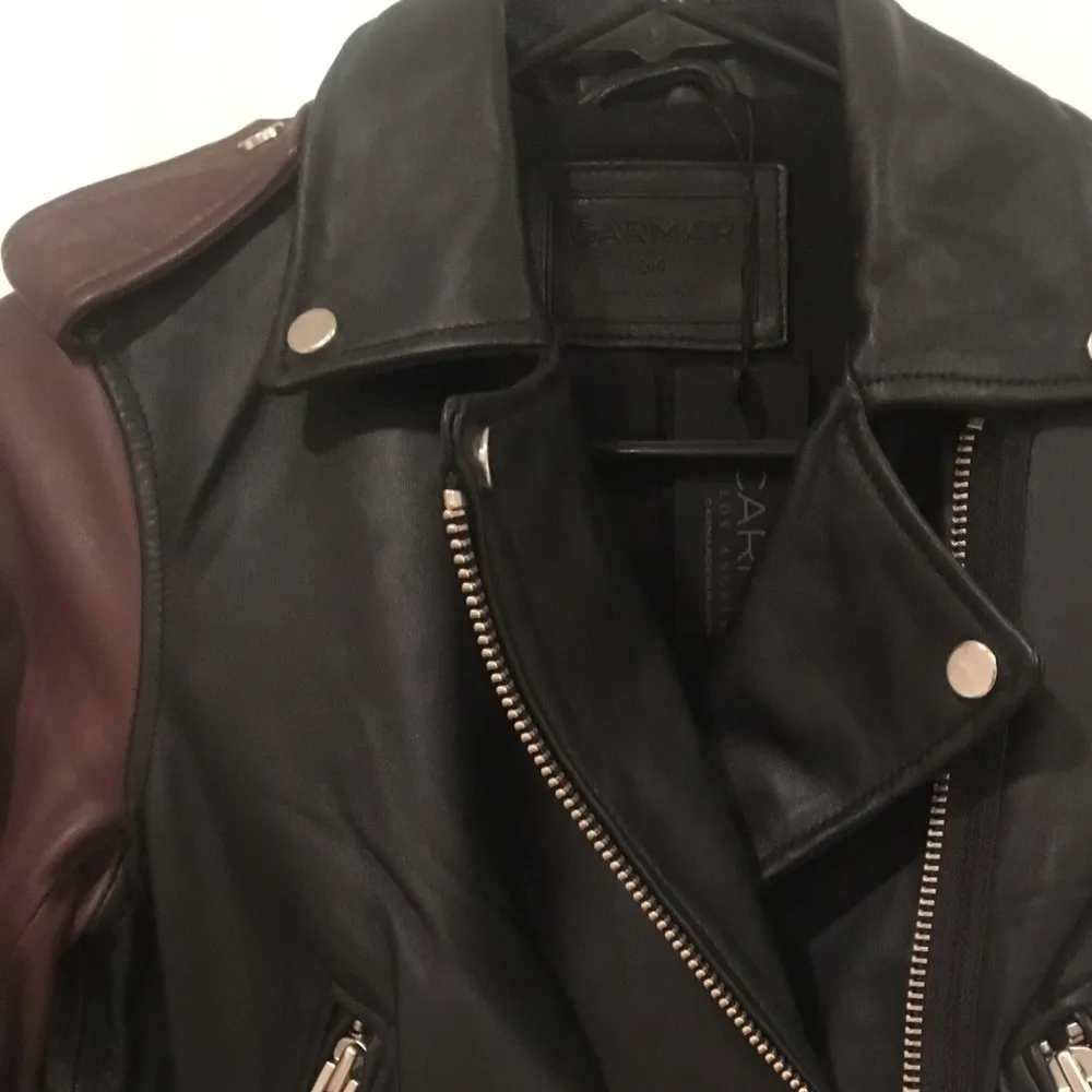 🆕LF Carmar Leather Moto Jacket Black/Brown XS - Image 2