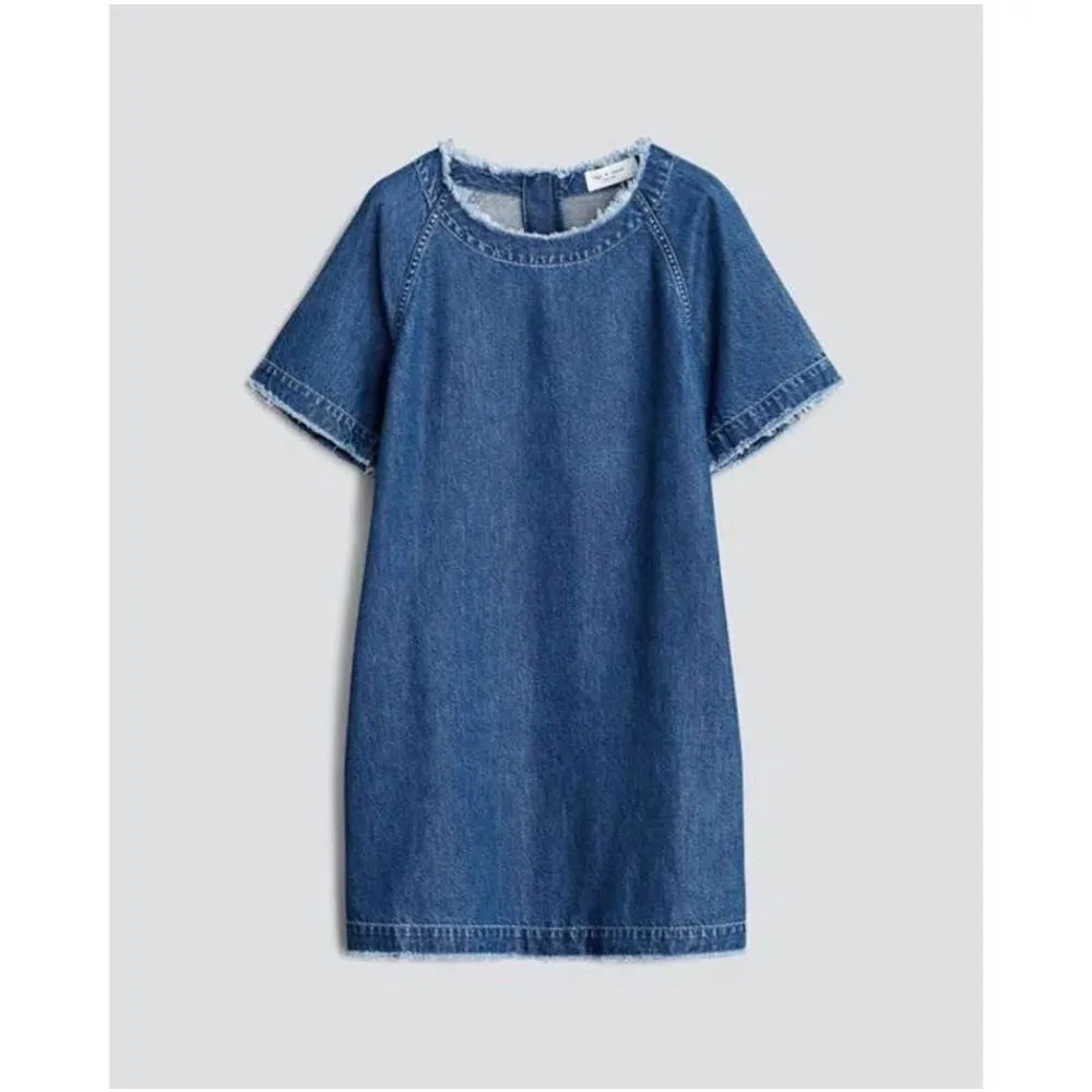 Rag & Bone Justine Featherweight Suki denim S shirt dress - Image 4