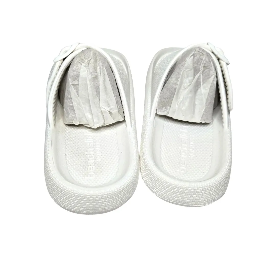 Beach Slides by J/Slides White Eva SoCool Slides Size 9M NIB - Image 2