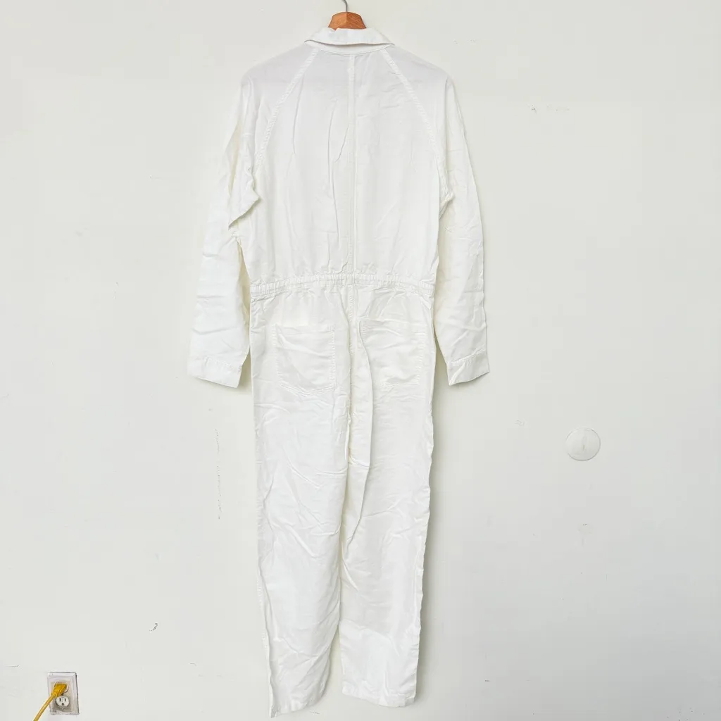 Outerknown Organic Cotton Station Jumpsuit, White - Image 7