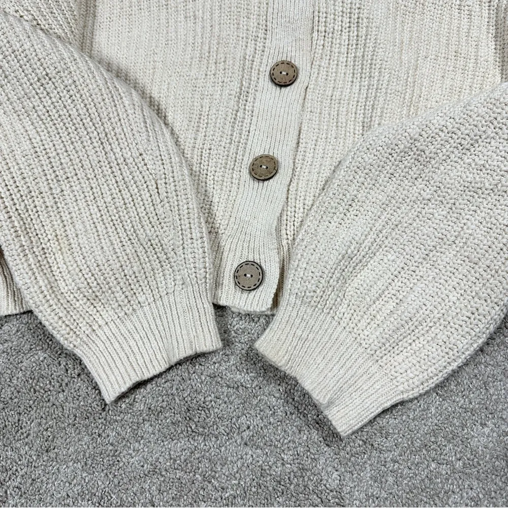 Daily Practice by Anthropologie Knit Lounge Set Sweater Cardigan & Shorts M - Image 6