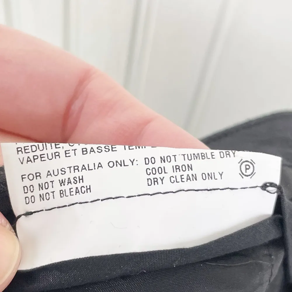 Jil Sander Women's Dark Grey Wool Blend Career Pants Trousers Size 40 US Size 8 - Image 6