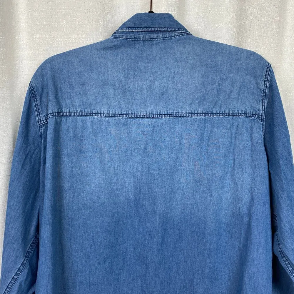 Torrid Denim Blue Button Up Shirt Sz.3 - Image 12
