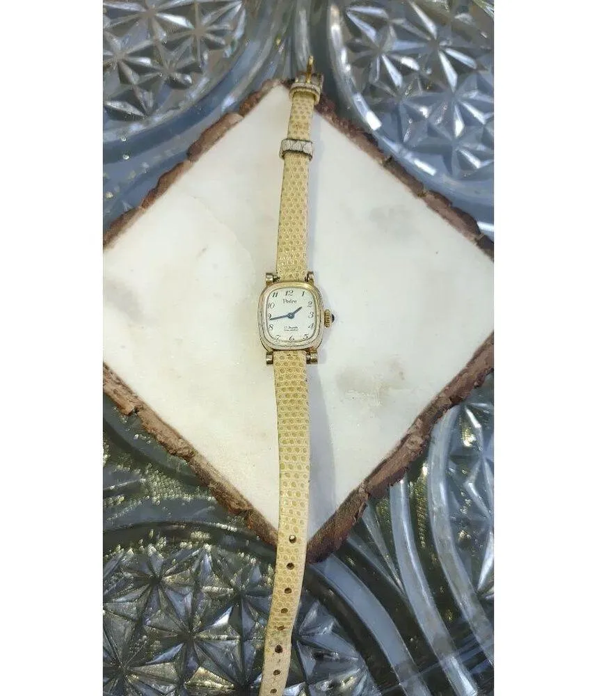 Pedre Wristwatch Leather Strap Gold - Image 4