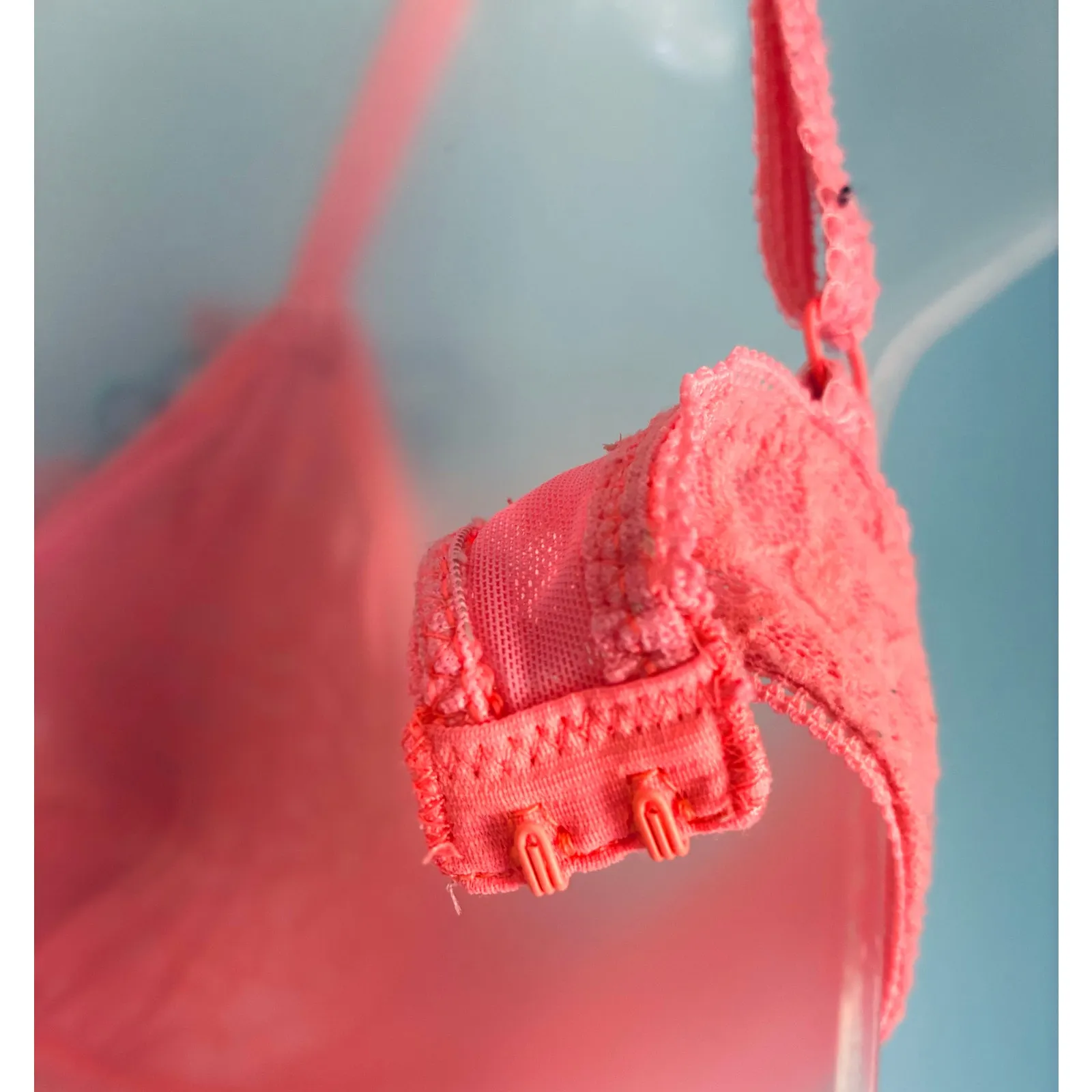 Aerie Bralette Medium Coral Appliqué Lace - Image 8