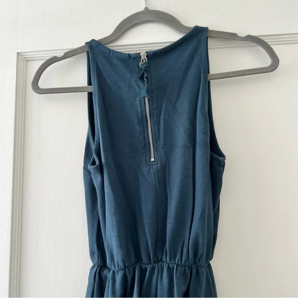 Gap Women’s Teal Blue High Neck Cotton Blend Fit & Flare Dress Size XSmall GUC - Image 5