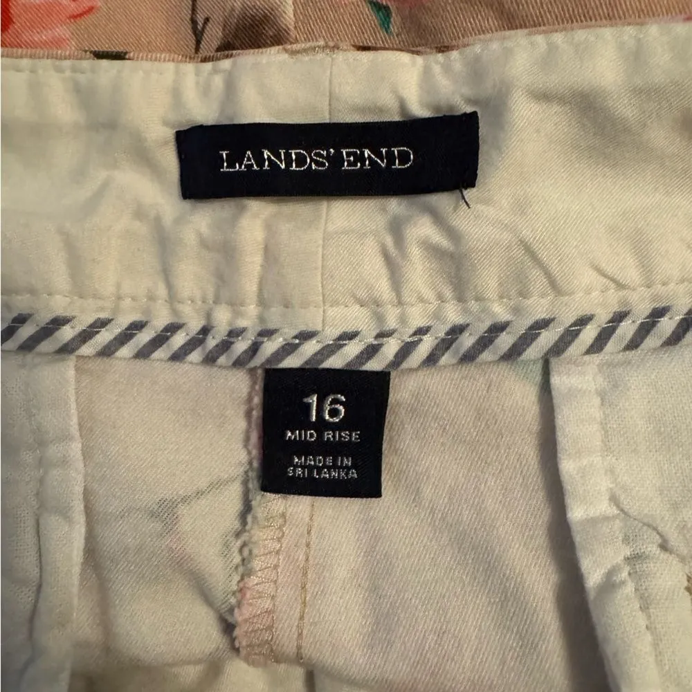 Land's End Sz 16 Mid-rise floral shorts in perfect condition. - Image 4