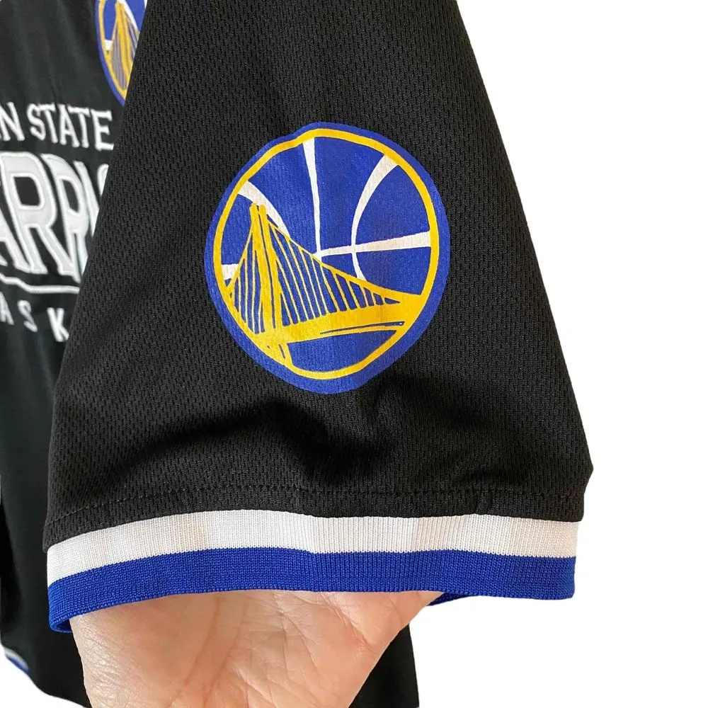 NWT NBA Womens Black V-Neck Mesh‎ Jersey Golden State Warriors Size Large - Image 4