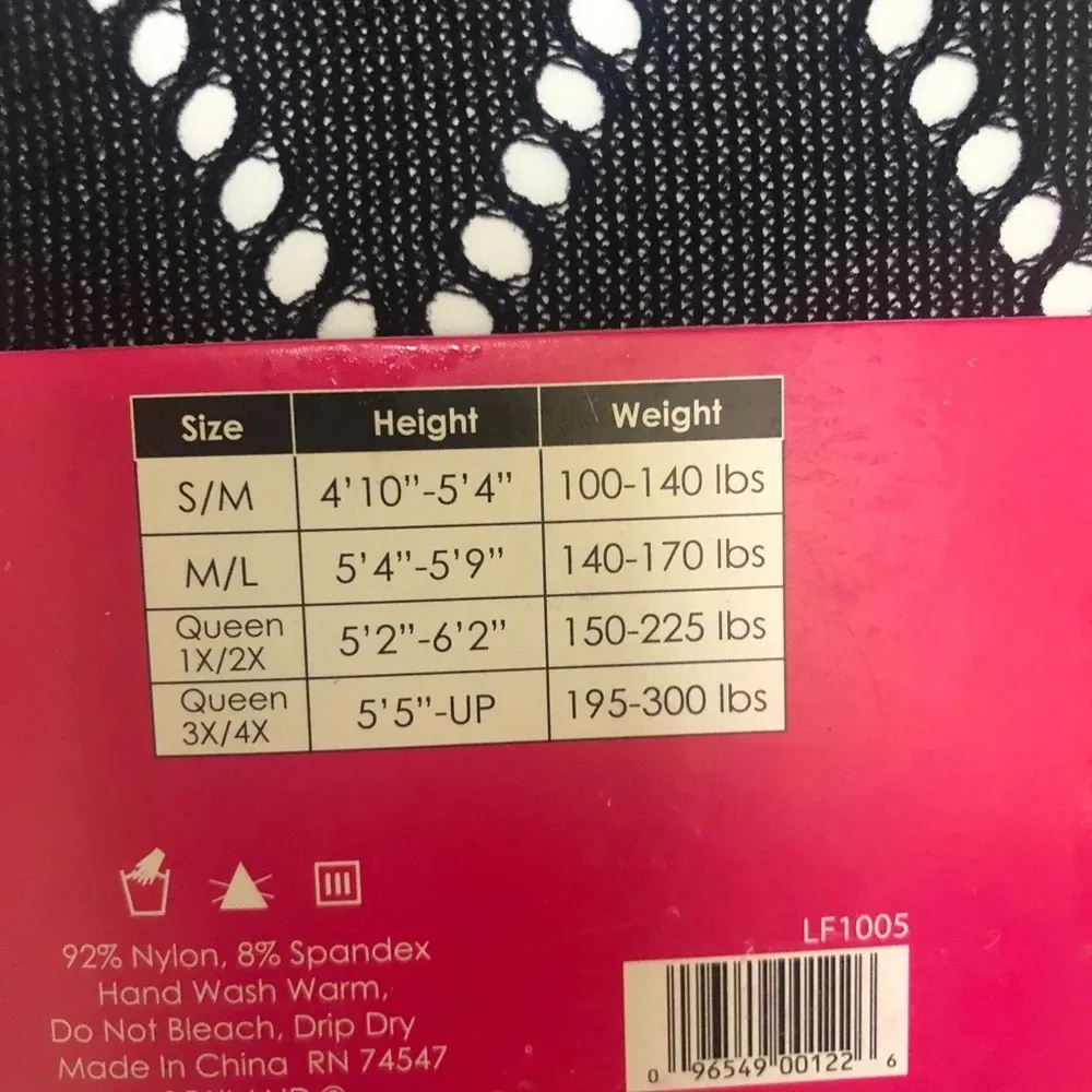 NWT NUNU FISHNET TIGHTS Black - Image 2