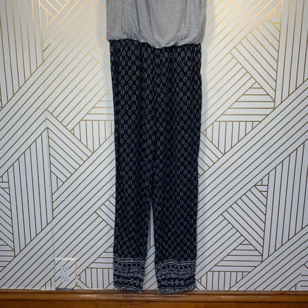 Anthropologie Hei Hei Rhodes Jumpsuit Sleeveless Printed Gray Black Size‎ Small - Image 5