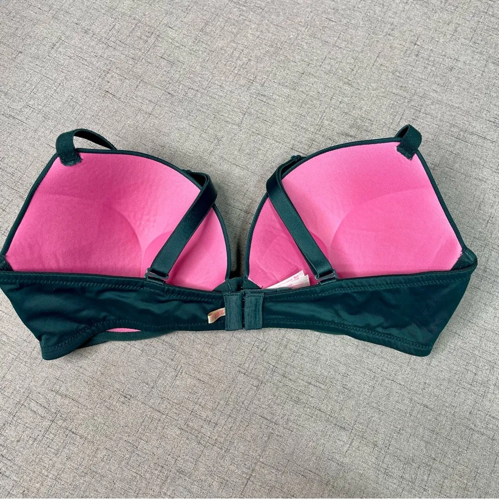 Victoria’s Secret Wear Everywhere Super Push Up Bra Green 36D - Image 7