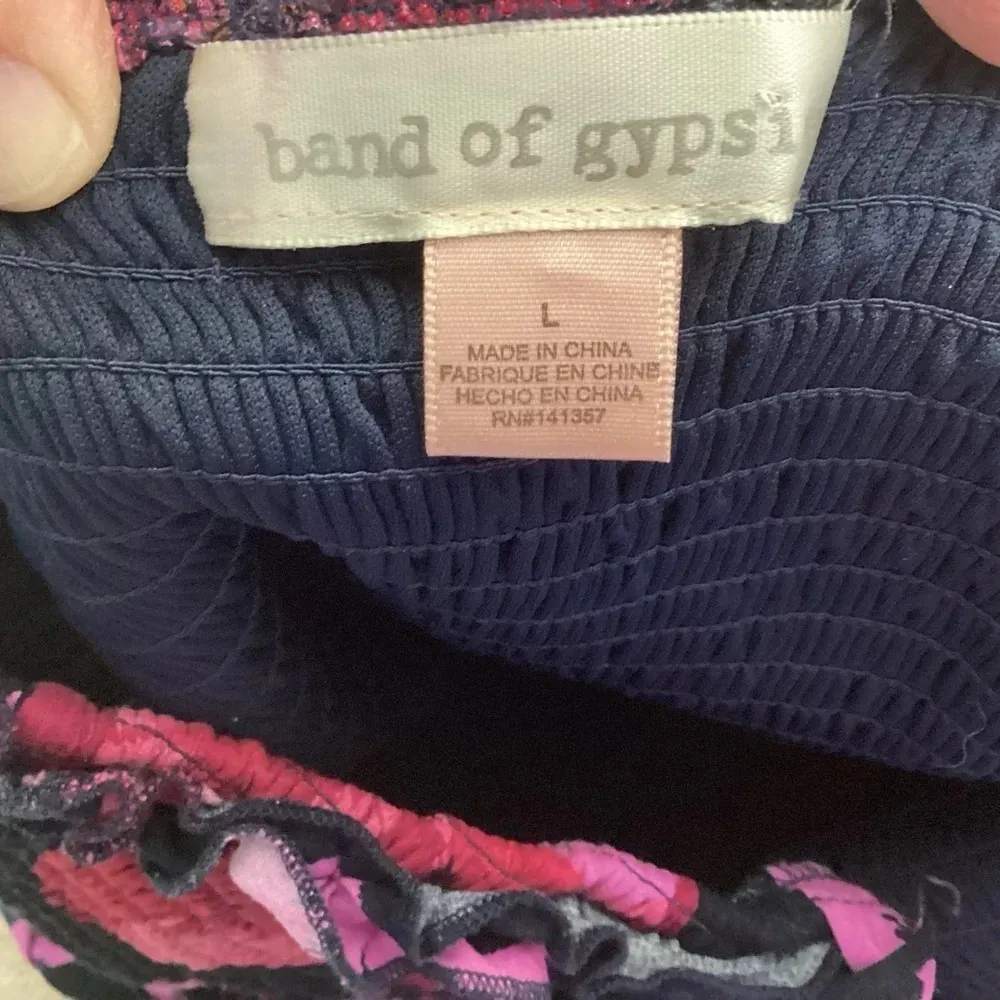 Band Of Gypsies Floral Maxi Dress Size Large - Image 8