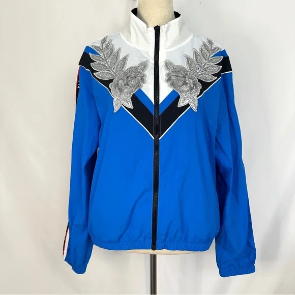 Pink Victoria's Secret Women's‎ Full Zip Bling Anorak Jacket Wind Breaker Medium - Image 2