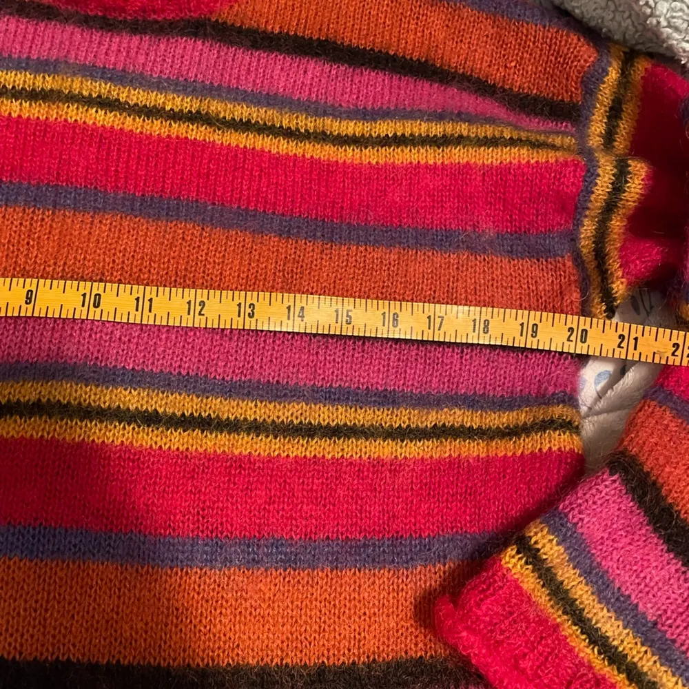 Vintage 90s Esprit Womens Mohair Sweater Size M Tunic Striped - Image 2