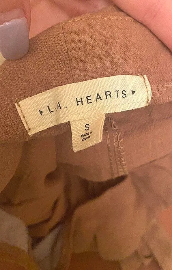 LA Hearts Brown Paperbag Shorts - Image 4