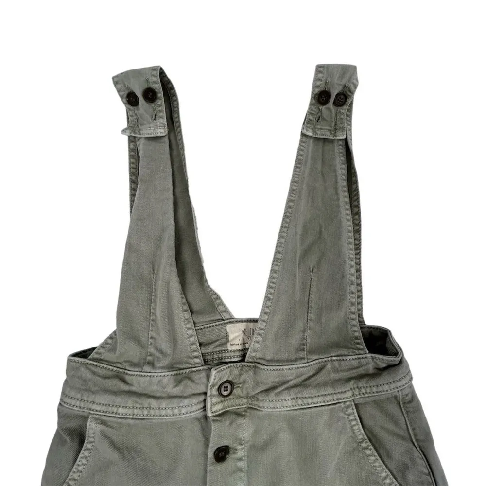 Free People We The Free Women's Size 4 Green Mallory Jumper Overall Dress - Image 3