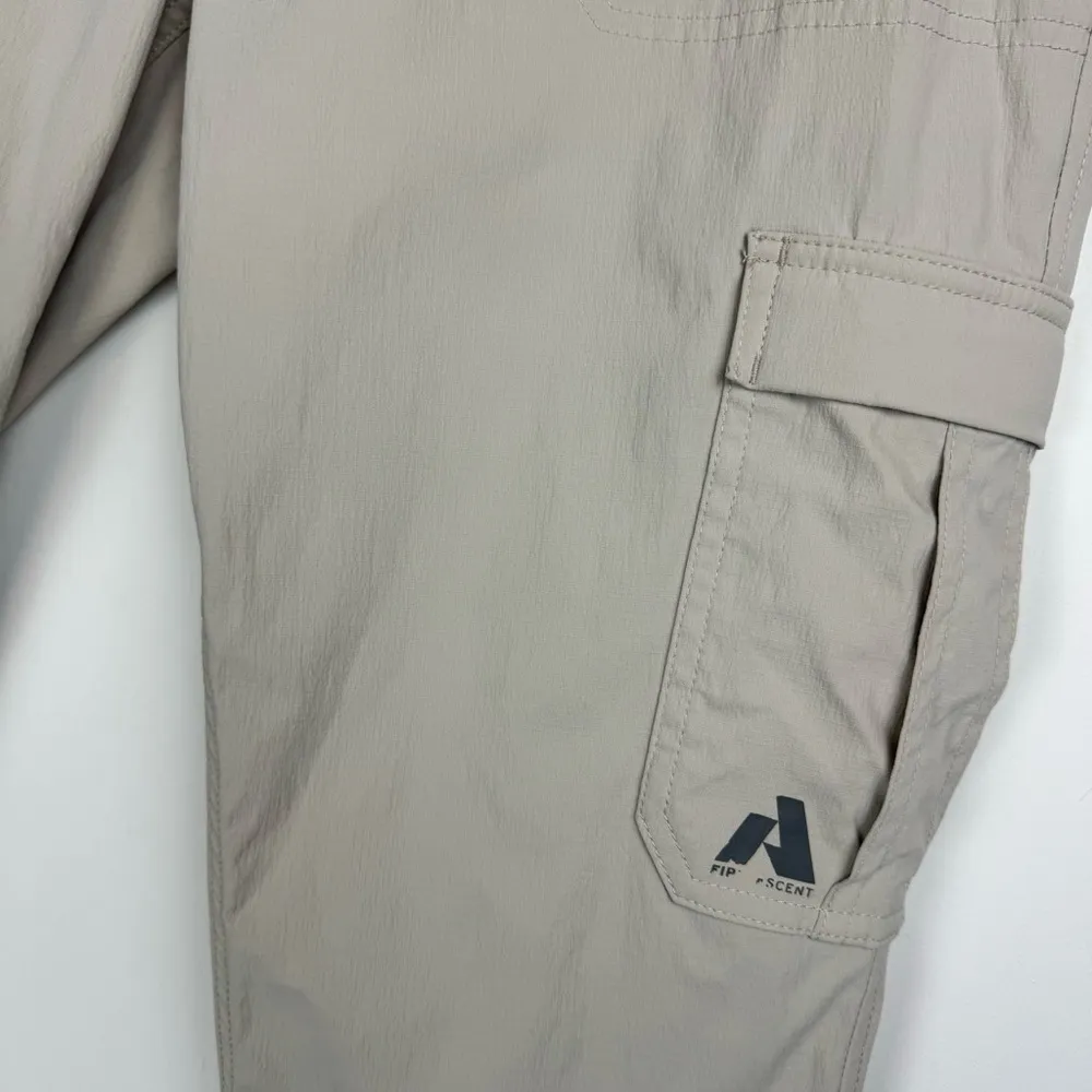 Eddie Bauer Womens Guide Ripstop Cargo Ankle Pants Sz 12 Beige Tan - Image 7