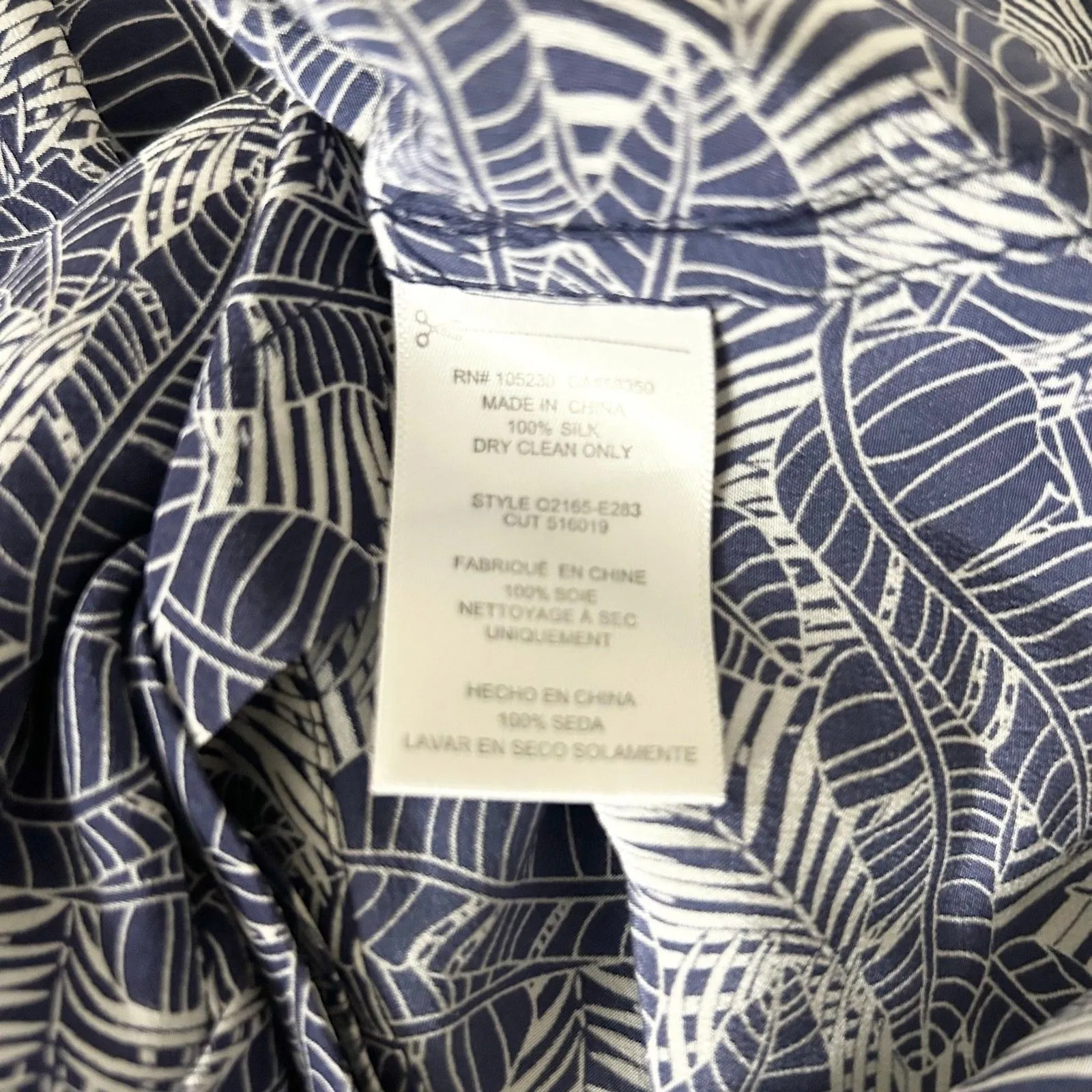 Equipment Tegan Print Silk Shirt Midi Dress in Blue Size Small - Image 7