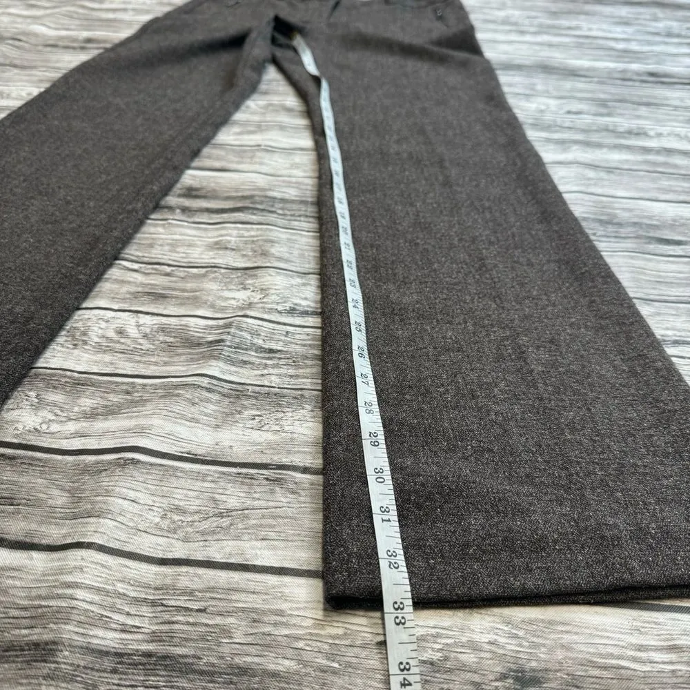 Worthington Womens Straight Leg Creased Dress Pants Slacks Trousers Brown Marl 6 - Image 12