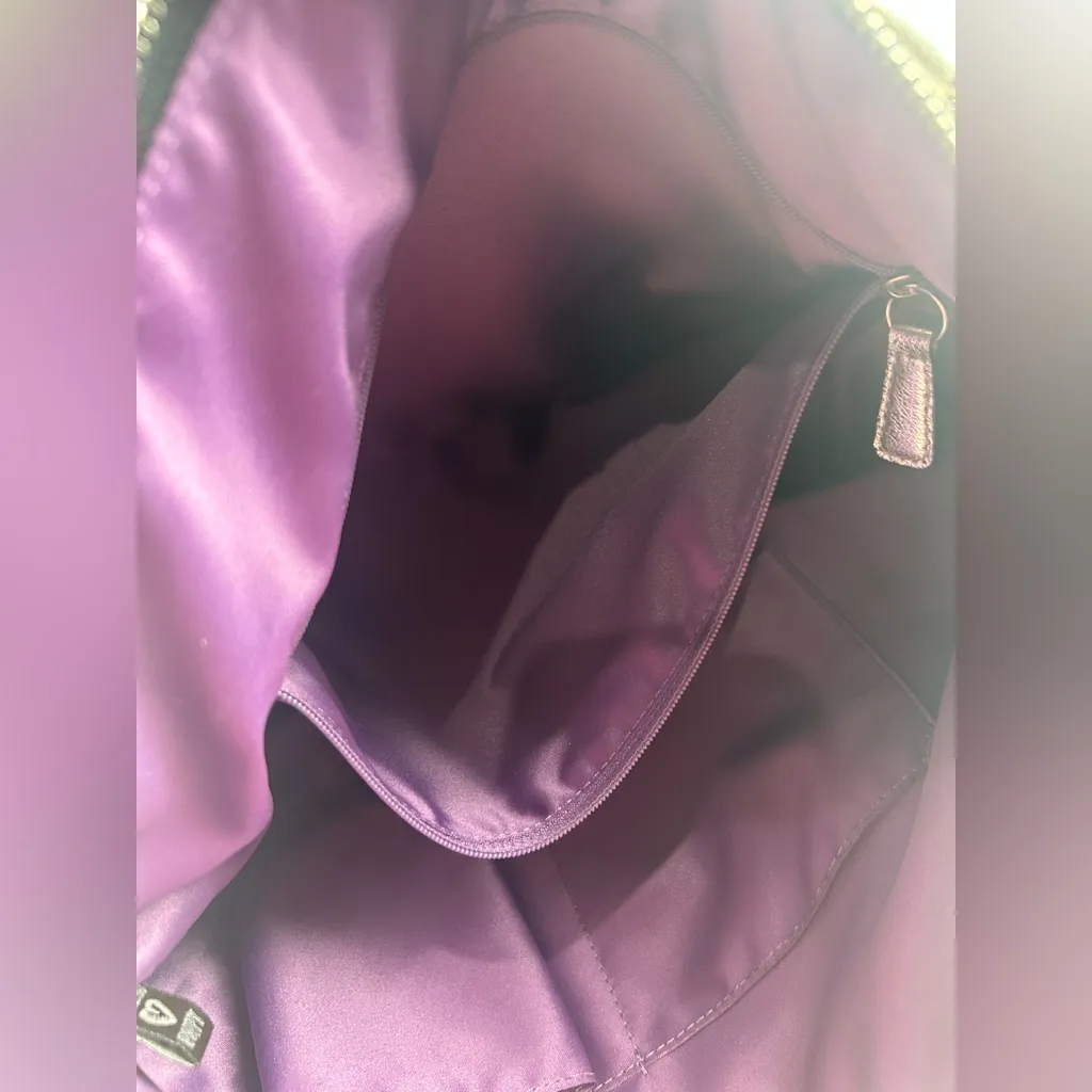 Coach Y2K Vintage Signature Tote Purse Black Silver Trim - Image 10