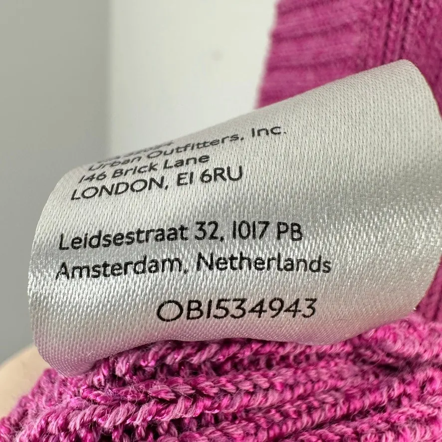 Maeve by Anthropologie Pink Ribbed Knit Cap Sleeve Sweater Top Women's XL - Image 9