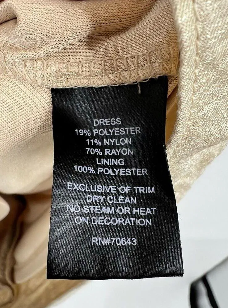 Jessica Howard plus size gold shimmery layered sleeveless party dress size 14 - Image 8